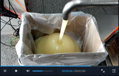 人造奶油自动称量录像